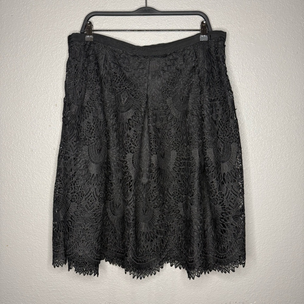 Talbots Black Lace Skirt- 16